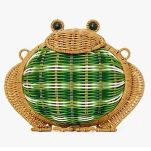 Kate Spade Hoppkins wicker frog crossbody